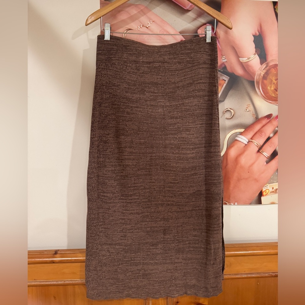 Free People Midi Skirt with side slit